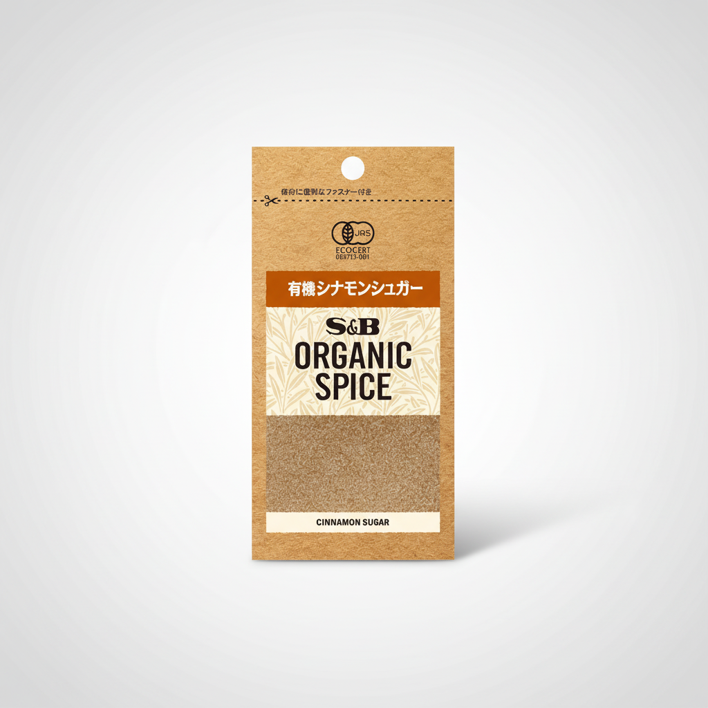 Japanese SB Foods ORGANIC SPICE Organic Cinnamon Sugar | Japanbasket Box Edition