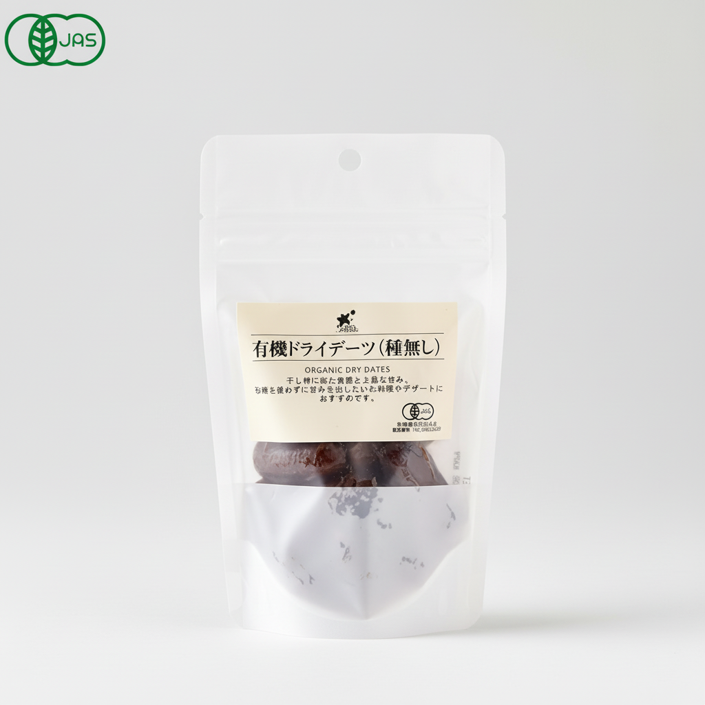 Japanese Biomarket Biomarche Organic Dry Dates, Seedless | Japanbasket Box Edition