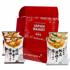 4 pcs Kokubun Japanese Ramen Omi Beef Soy Sauce & Hokkaido Scallop Salt