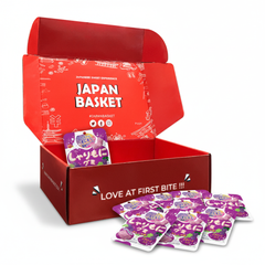 Japanese Bourbon Shrimo Gummy Grape Flavor | Japanbasket Box Edition