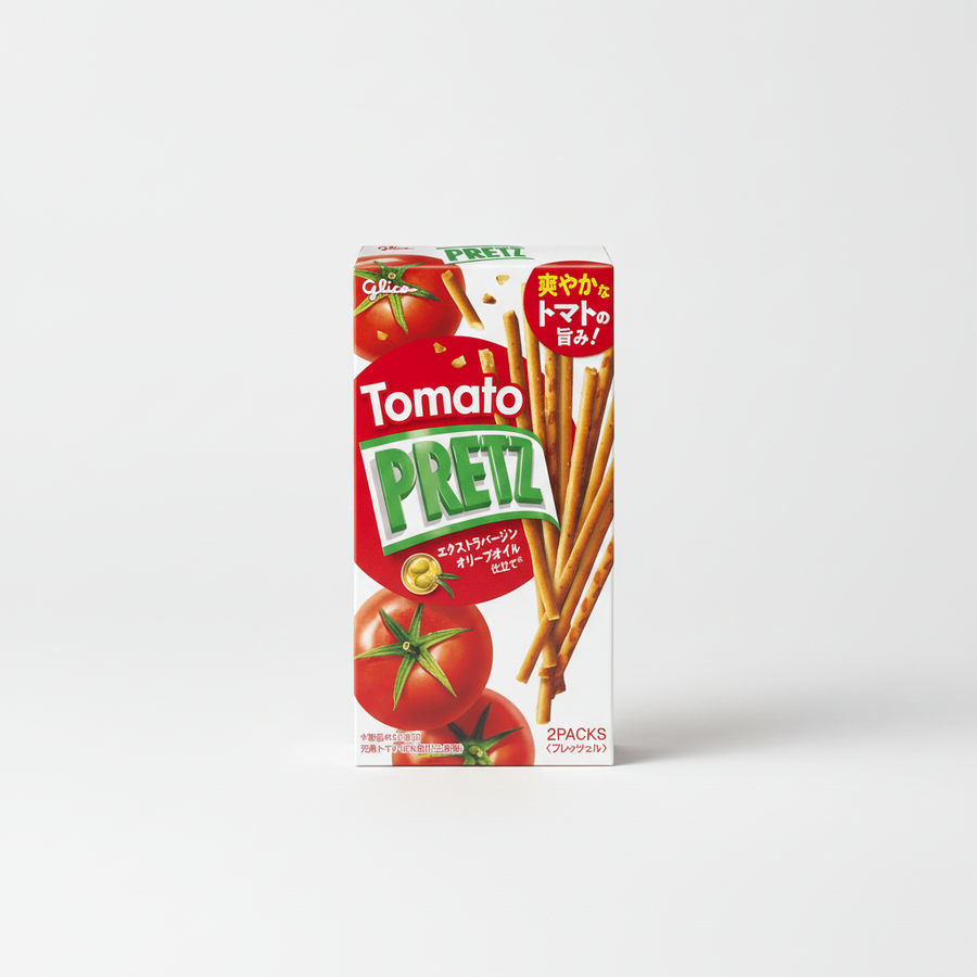 Japanese Ezaki Glico Tomato Pretz Snack | Japanbasket Box Edition