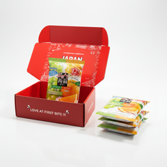 Traditional Japanese Orihiro Purunto Konnyaku Jelly, Muscat + Orange | Japanbasket Box Packaging