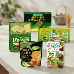 Glico, Sanritsu, Nanao, Fujiya Matcha Cookies Japanese Snack Box, Tea Dessert