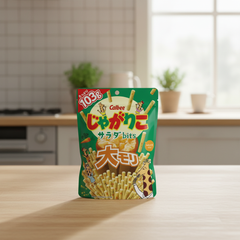 Japanese Calbee Jagariko Salad Bits, Large Mori | Japanbasket Box Edition