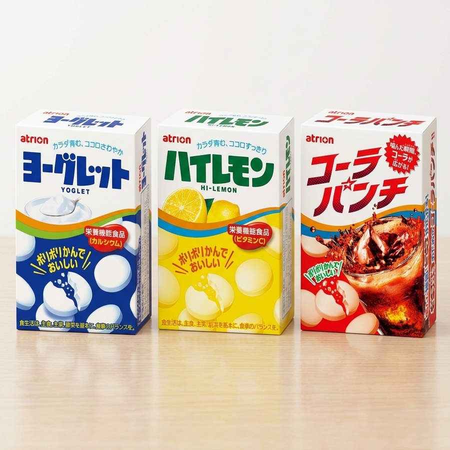 Atrion Confectionery Pack: Yogurtlet, Lemon, Cola Punch 18 pcs