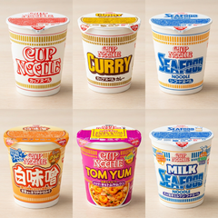 Nissin Cup Noodles Variety Pack: Ramen, Curry, Seafood, Miso, Tom Yum