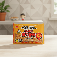 Japanese Baby Star Ramen Snacks, Spicy Chicken Flavor | Japanbasket Box Edition