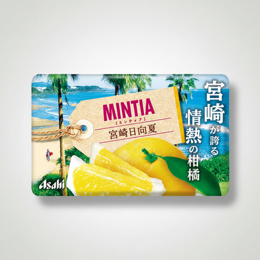 Japanese Asahi Mintia Miyazaki Hyuganatsu Flavor | Japanbasket Box Edition