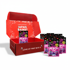 Japanese Nobel Confectionery Peta Gummy Grape Flavor | Japanbasket Box Edition