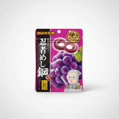 Traditional Japanese UHA Mikakuto Ninja Steel Grape Gummy | Japanbasket Box Packaging