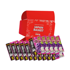 Traditional Japanese UHA Mikakuto Ninja Steel Grape Gummy | Japanbasket Box Packaging