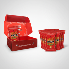 Bulk Koikeya Slim Bag, Stick Karamucho, Hot Chili Flavor Collection (Japanbasket Box)