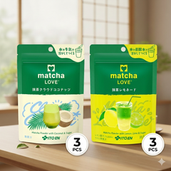 Itoen Matcha Love Powdered Drink Mix - Cloud Coconut or Lemonade