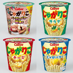 Calbee Jagarico Snack Assortment: Japanese Crispy Potato Snacks, Savory Snack Bundle
