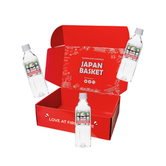 Japanese 富士ミネラルウォーター 非常用 5年保存水 Collection (3 Pieces Japanbasket Box)