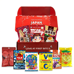 Japanese Candy Box: Assorted Throat Candy, Milk Candy, Ramune Soda
