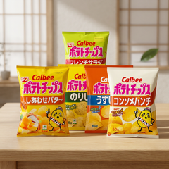Calbee Potato Chips Variety Pack: Japanese Potato Chip Snack Sampler