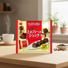 Traditional Japanese Bourbon Mini Millefeuille Chocolat - Japanbasket Box Packaging