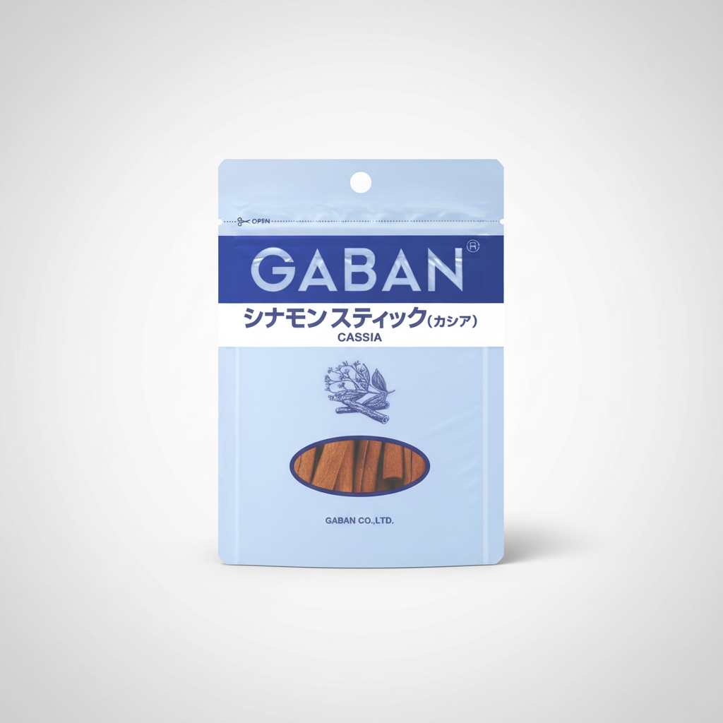 Japanese House GABAN Cinnamon Stick, Cashia Flavor | Japanbasket Box Edition