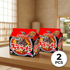 Sapporo Ichiban Spicy Miso Ramen, 5 Servings, Hot and Spicy Noodle