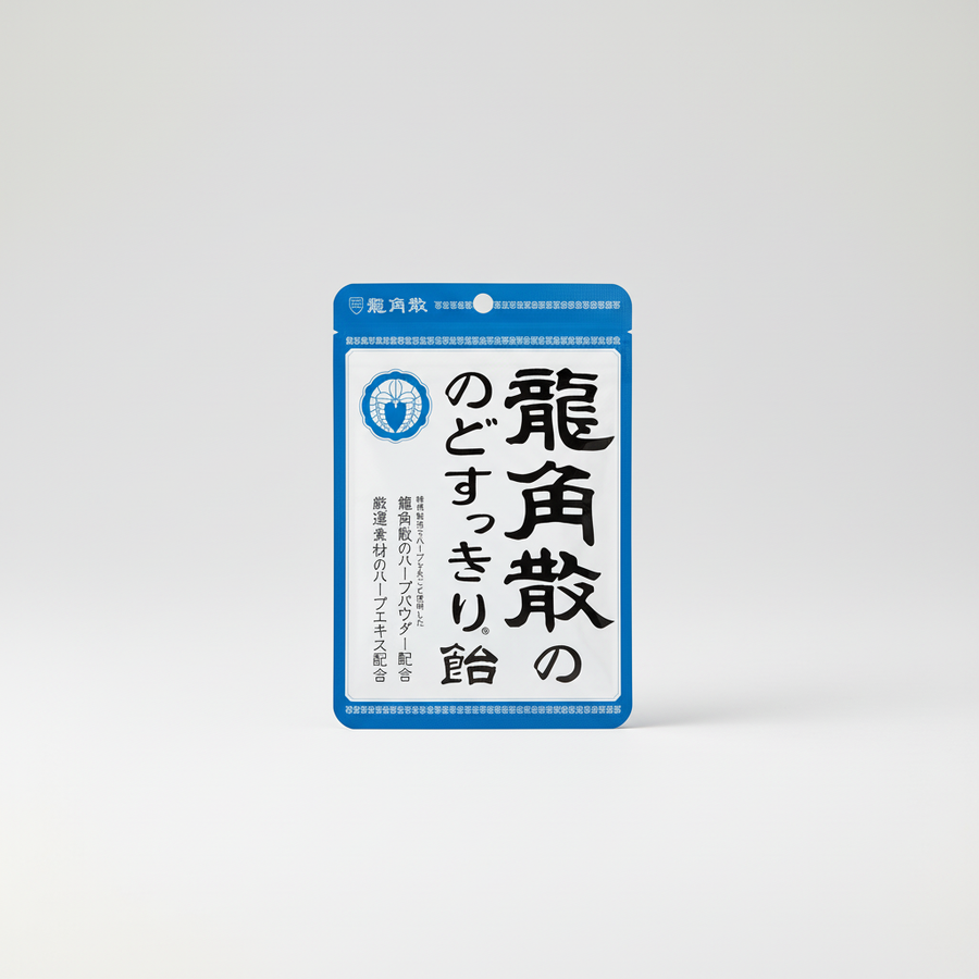 Traditional Japanese 龍角散 Throat Clearing Herbal Candy | Japanbasket Box Packaging