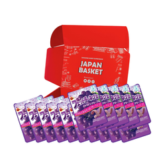 Japanese Bourbon Fettuccine Gummy Italian Grape Flavor | Japanbasket Box Edition