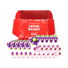 Japanese Meiji Fruit Juice Gummy Grape - Japanbasket Box Edition