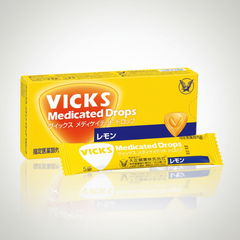 Japanese Vicks Medicated Drop Lemon Flavor | Japanbasket Box Edition