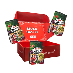 Japanese Calbee Full Gura Matcha Azuki Flavor - 3 Pieces Japanbasket Box Edition