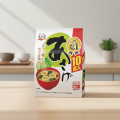 Japanese Nagatanien Raw Type Miso Soup, Assage - Japanbasket Box Edition