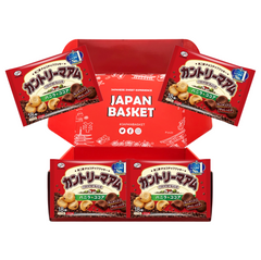 Traditional Japanese Fujiya Country Maam Vanilla & Cocoa | Japanbasket Box Packaging