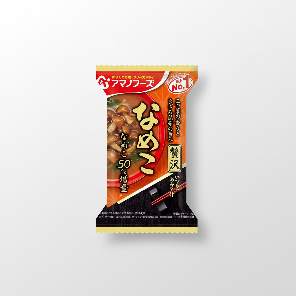 Japanese Amano Foods Itsumono Miso Soup, Luxury Nameko - Japanbasket Box Edition