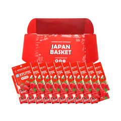 Traditional Japanese Lotte Xylitol Tablet (Strawberry) | Japanbasket Box Packaging