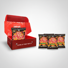 Japanese Koikeya Karamucho Chips, Hot Chili Flavor | Japanbasket Box Edition
