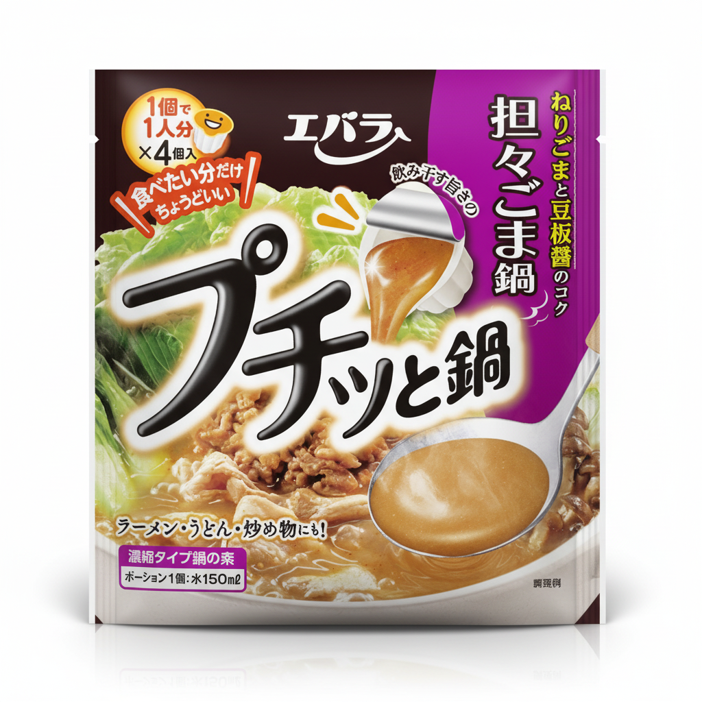 Japanese Ebara Foods Petit & Pot with Sesame Pot - 3 Pieces Japanbasket Box Edition