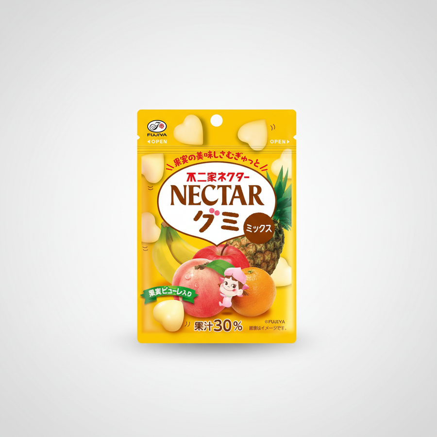 Traditional Japanese Fujiya Nectar Gummy (Mixed) | Japanbasket Box Packaging