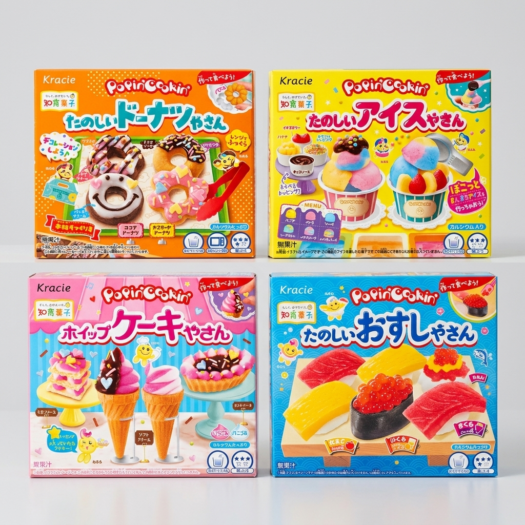Kracie DIY Candy Kit, Popin' Cookin' Fun Educational Japanese Candy Making Kit
