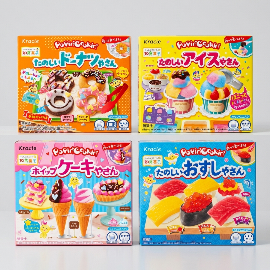 Kracie DIY Candy Kit, Popin' Cookin' Fun Educational Japanese Candy Making Kit