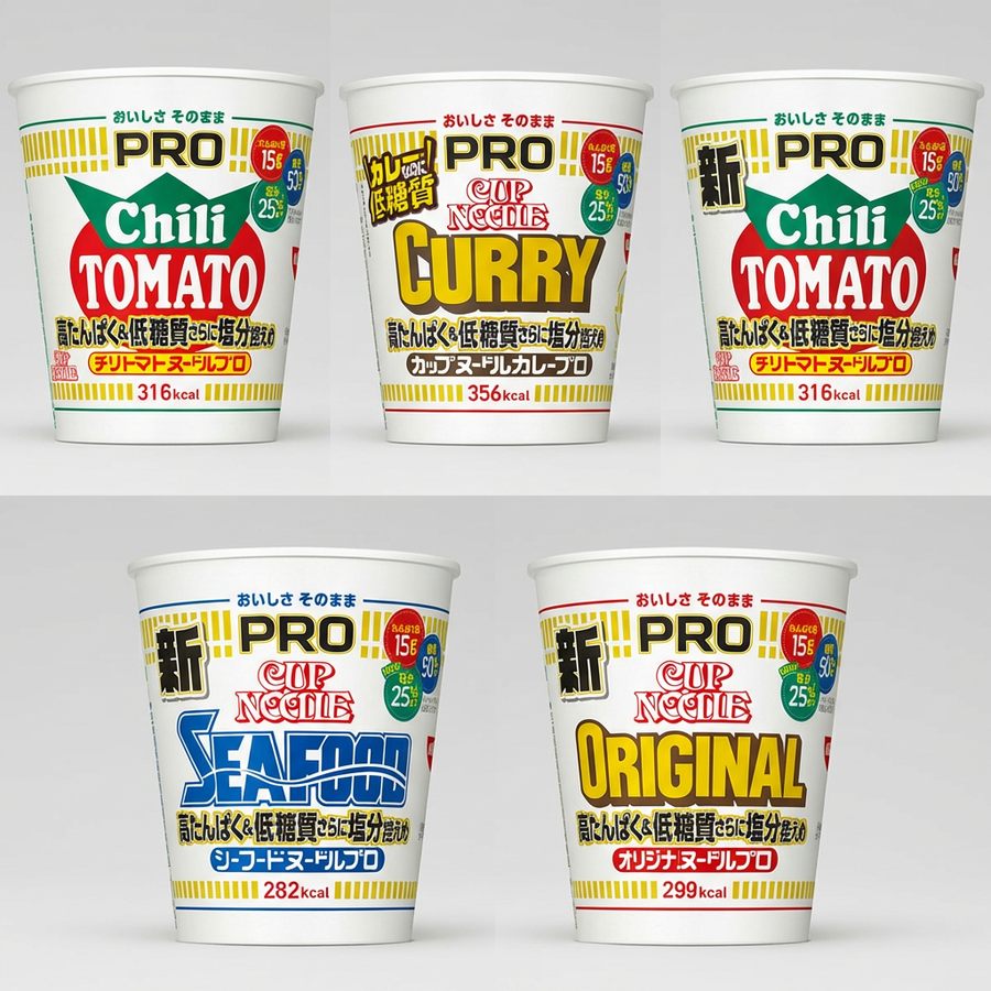 Nissin Cup Noodles Pro: High Protein, Low Carb Japan Noodle Cup (12 Pack)