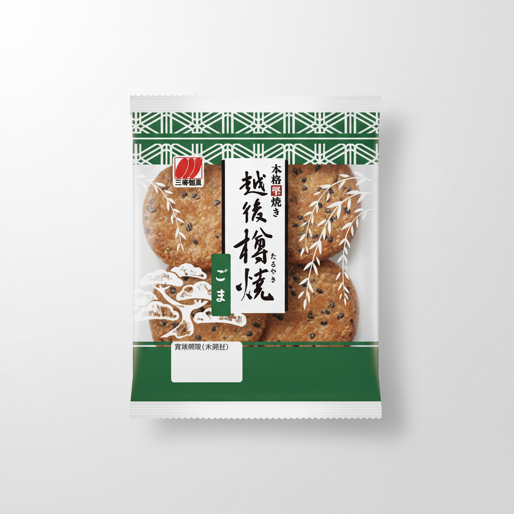 Traditional Japanese Sanko Seika Echigo Taruyaki Sesame | Japanbasket Box Packaging