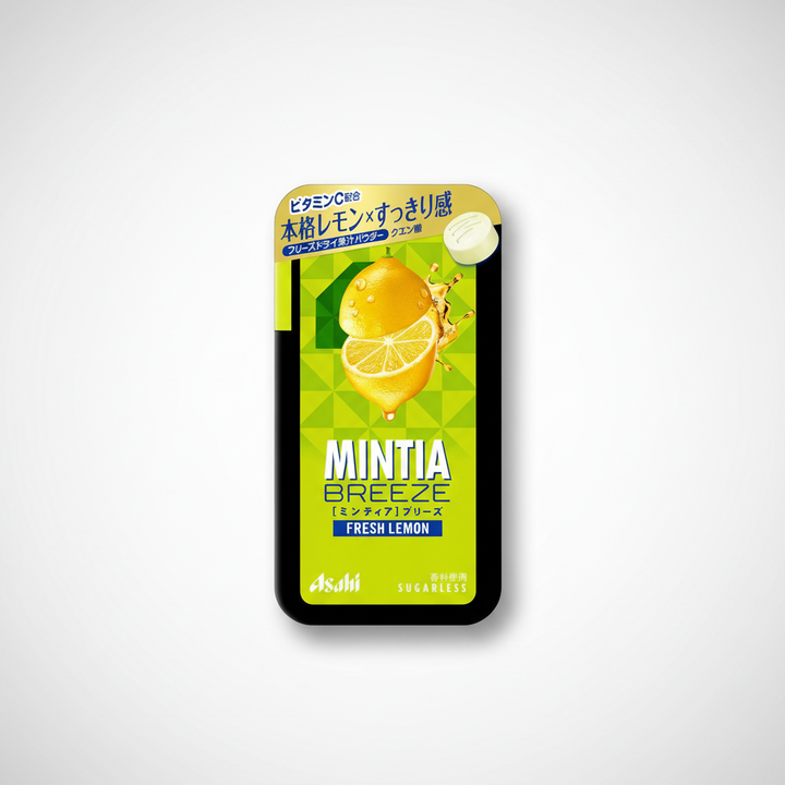 Traditional Japanese Asahi Mintia Breeze Fresh Lemon - Japanbasket Box Packaging