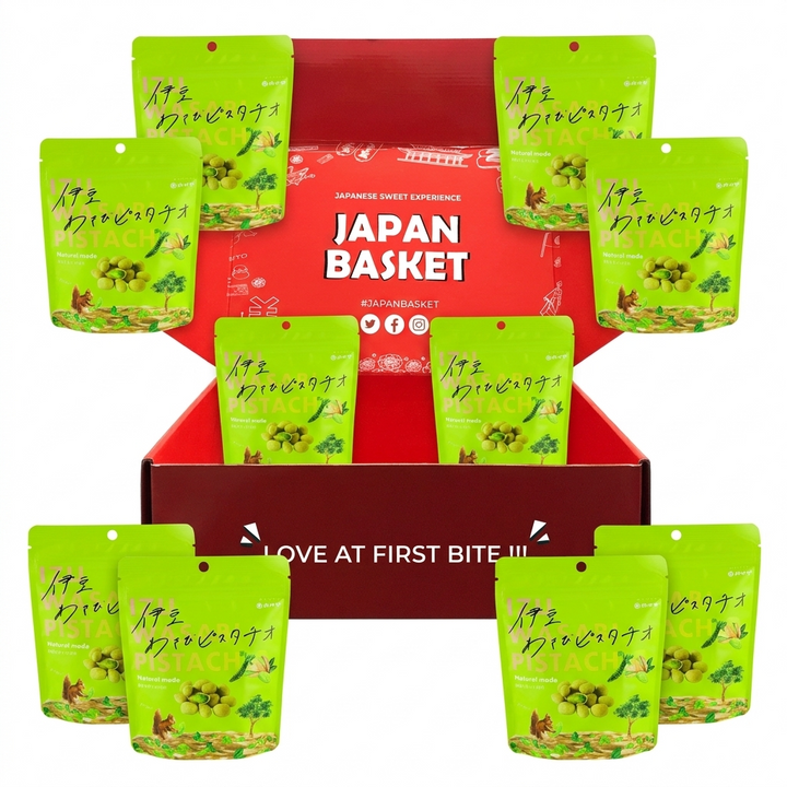 Kameya Izu Wasabi Pistachio Japanese Snack Savory Nuts 40g Pack