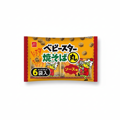 Traditional Japanese Baby Star Yakisoba Round Sauce Flavor | Japanbasket Box Packaging