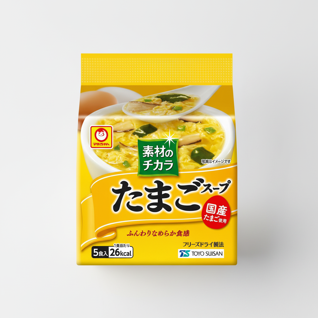 Japanese Maruchan Power of Ingredients, Egg Soup - Japanbasket Box Edition