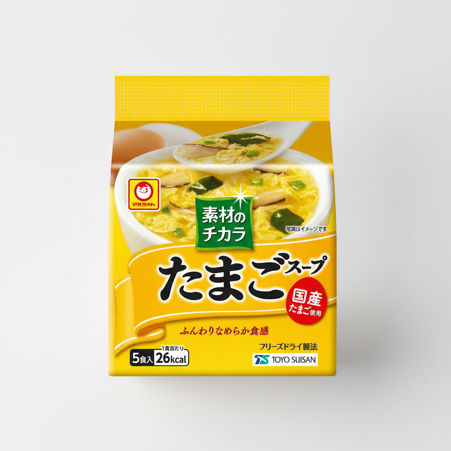 Japanese Maruchan Power of Ingredients, Egg Soup - Japanbasket Box Edition