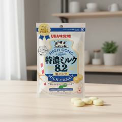 Traditional Japanese UHA Mikakuto Tokuno Milk 8.2 Salt Milk Collection (Japanbasket Box)