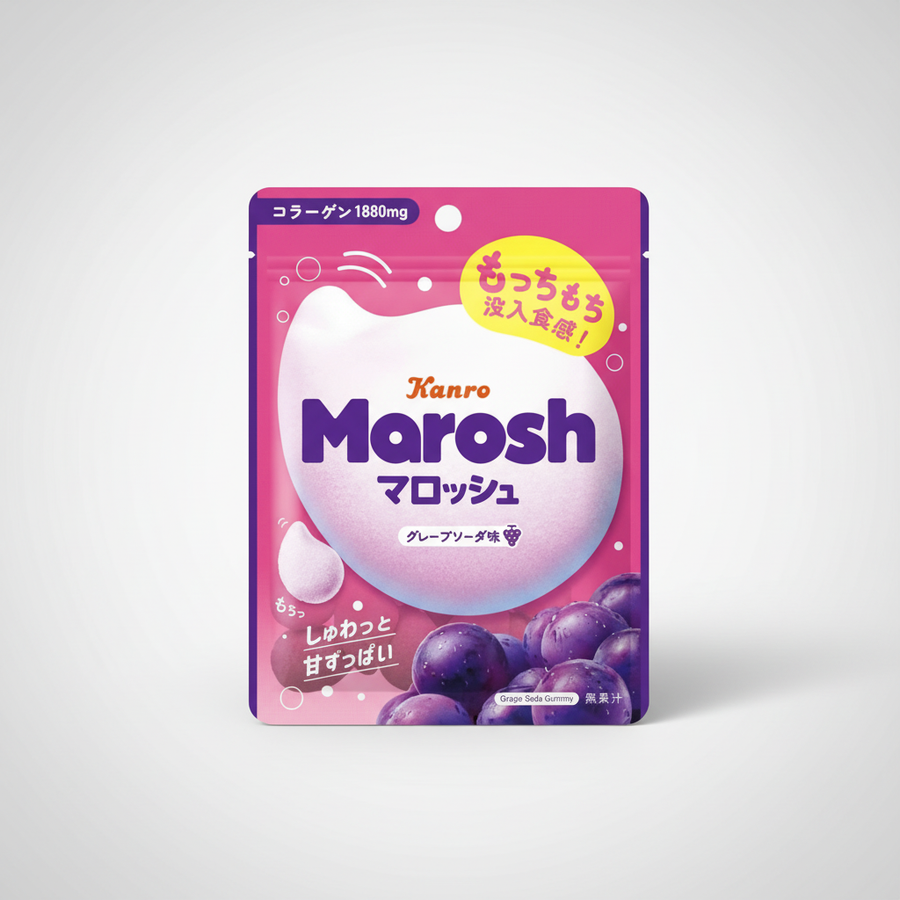 Japanese Kanro Maroche Grape Soda Flavor | Japanbasket Box Edition