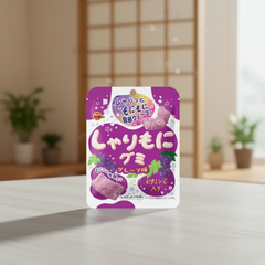 Japanese Bourbon Shrimo Gummy Grape Flavor | Japanbasket Box Edition