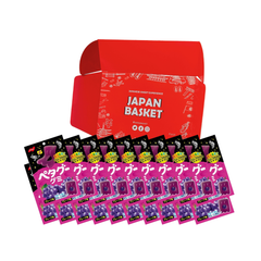 Japanese Nobel Confectionery Peta Gummy Grape Flavor | Japanbasket Box Edition