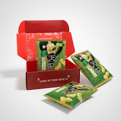 Traditional Japanese Calbee Hard Aged Potato Salt Wasabi Flavor | Japanbasket Box Packaging